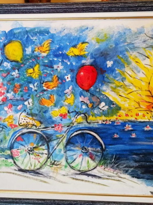 Painting like new with modern theme and frame 40x50