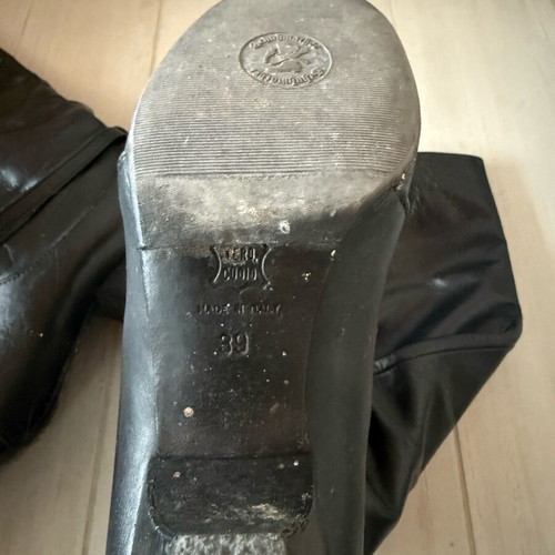 Bournazos leather boots used, black, size 39