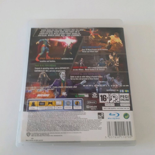 Mortal Kombat Vs DC Universe PlayStation 3 used, case and instruction booklet