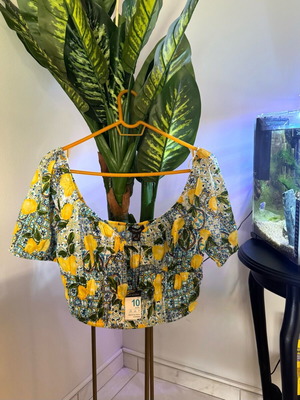 lemon crop top primark