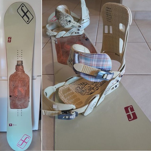 Forum Snowboard Holy Moly 155 with Shaka bindings used