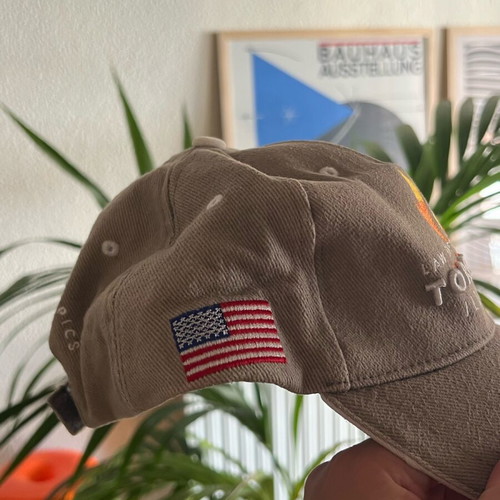 USA Flag 2012 Law Enforcement Illinois cap like new, beige