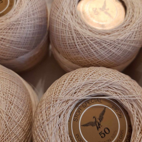 Stor Special ecru No 50 pelota lace thread, pack of 5, new