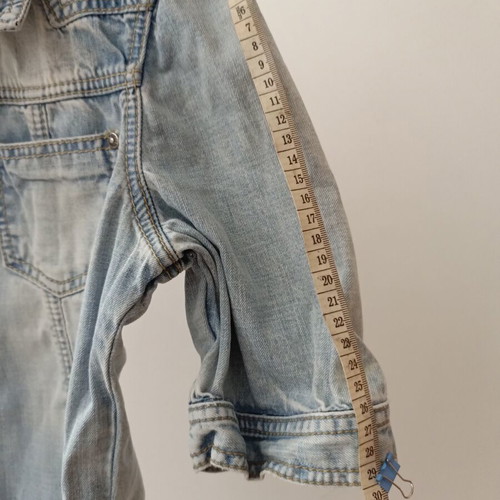 Eva Moritz Denim Jacket like new, cropped light blue, size S