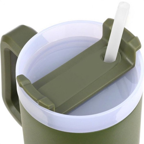 Estia Straw Tumbler XL Save The Aegean BPA free 900ml green thermal cup