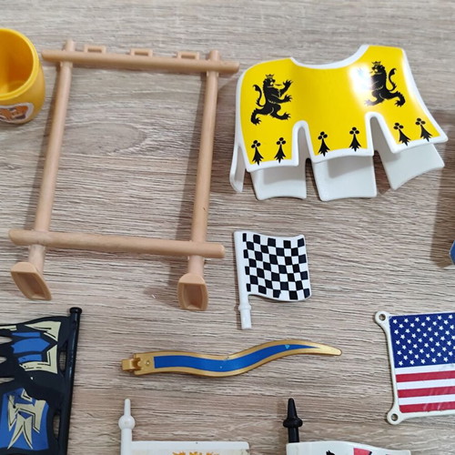Playmobil flags parts used, set