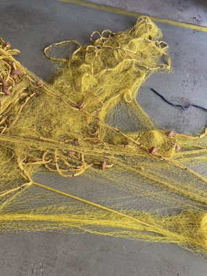 Fishing net like new, static mononet 3-4m height, 150m length