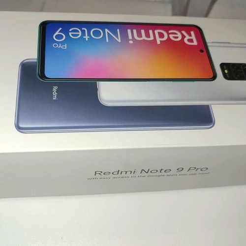 Xiaomi Redmi Note 9 Pro box used with user guide and warranty card