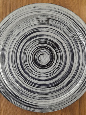 Glass Serving Platter 36 Centimeters New