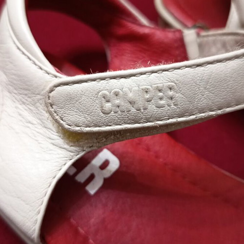 Camper sandals like new, girls' size 35, beige and red