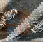  Σκουλαρίκια Swarovski bronze
