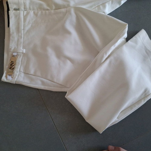 Elegant white pants size S like new for formal occasions
