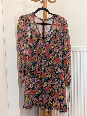 The Kooples Floral Mini Dress like new, size M, multicolor