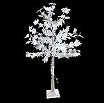  Διακοσμητικό Λευκά φύλλα Φωτιζόμενο Άσπρα LED Χριστουγεννιάτικο Δέντρο 2.00μ.