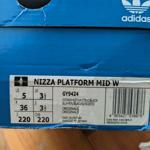 Nizza Adidas sneakers like new, size 36, black and beige