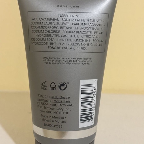 Hugo Boss shower gel Bottled 150 ml new with sandalwood notes