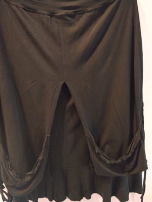 Асиметрична пола от вискоза Just Perfect употребявана, черна, 5XL