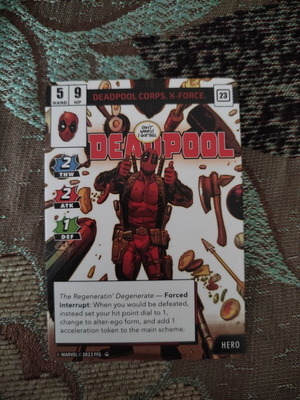 Deadpool promo card (alt art) from Marvel Champions new