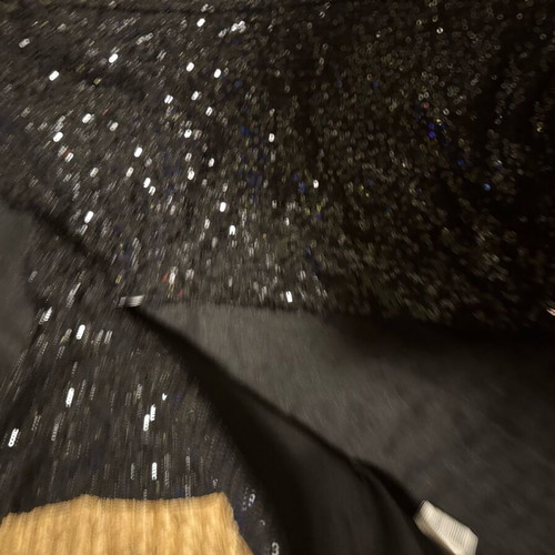 Sequin blouse used, black, size M with zipper