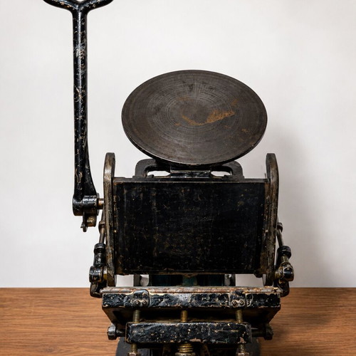 Vintage CRONOS cast iron letterpress