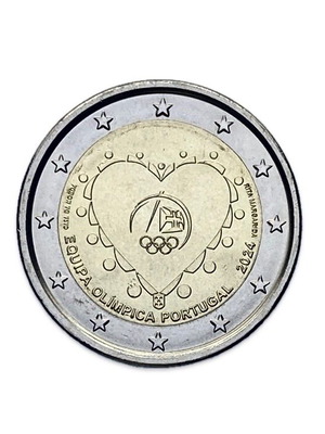 Portugal 2 euros 2024 UNC from roll new