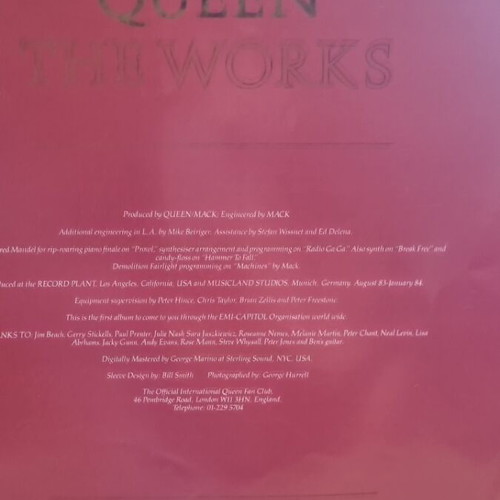 Queen The Works vinyl used