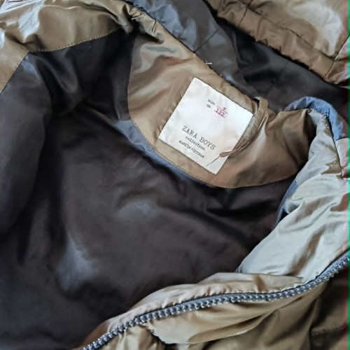 Zara boys jacket used, brown, size 122 cm for 7 years old