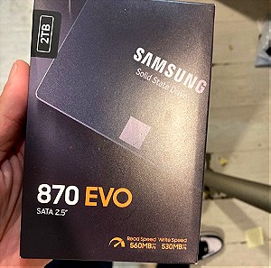 Samsung 870 Evo SSD 2TB 2.5'' SATA III Σφραγισμένο