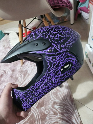 Motocross or MTB helmet used, size M