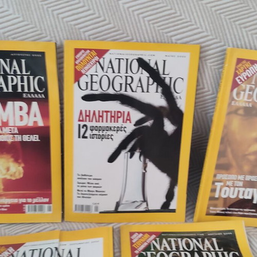 National Geographic magazine collection, 5 selected issues