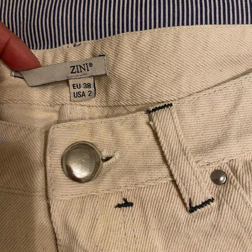 Zini denim pants like new, beige, size S