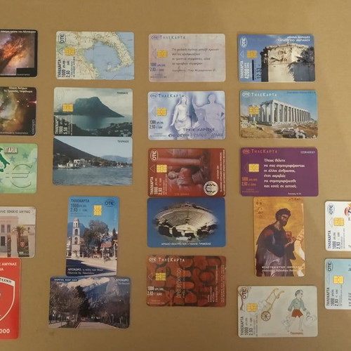 Collection of 220+ single phone cards used, over 10 years