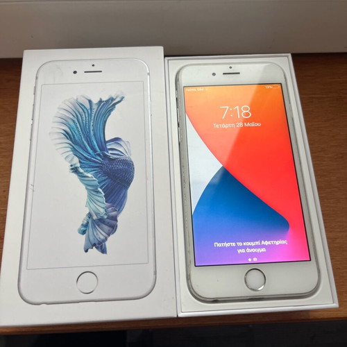 Apple iPhone 6s silver used with box and accessories