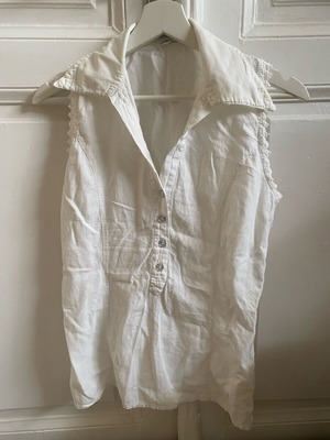 La cotonniere cotton shirt white like new, size small