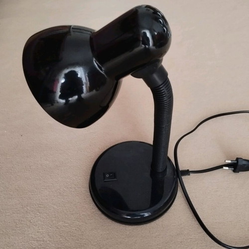 Desk lamp like new, black, flexible