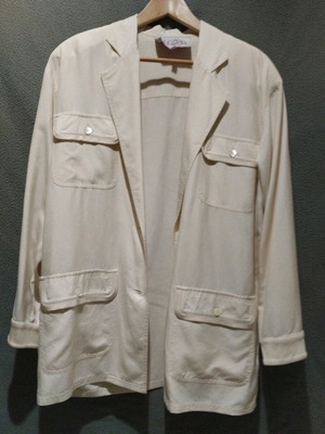 Sport jacket ecru, soft quality fabric, size XXL