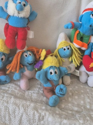 Λούτρινα Στρουμφάκια μεταχειρισμένα του 2000