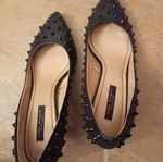 Zara black pumps like new with studs size 39
