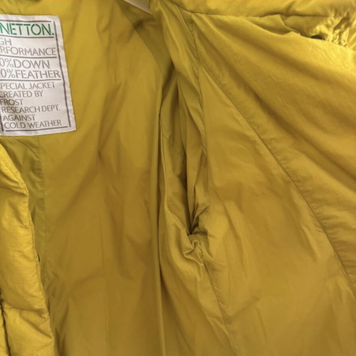 Benetton jacket like new, green, down-filled