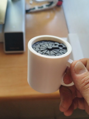 Καφεδάκι 3d printed κατόπιν παραγγελίας