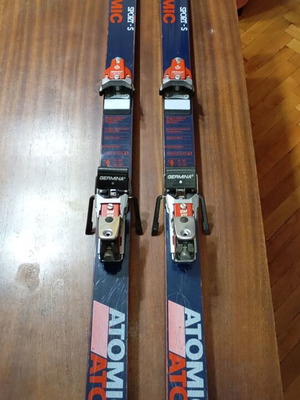 Atomic Sport skis used with Germina bindings and Alpina ski boots