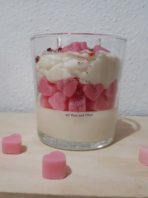 Scented handmade soy candle like new, Rose Thorn fragrance