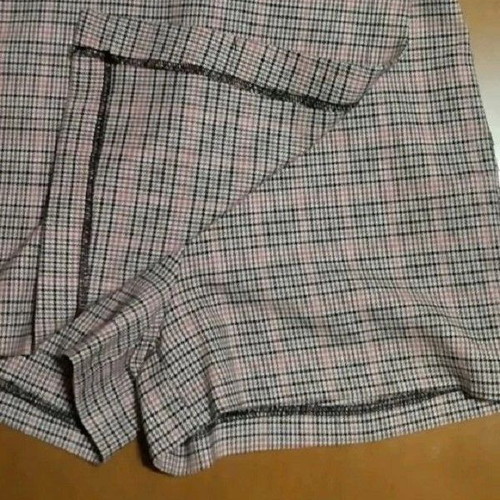 Tally girls' skirt shorts size 34 new, black and pink cotton