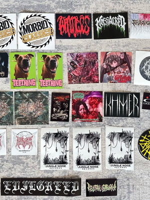 Extreme Metal Band and Label Stickers New Set of 30