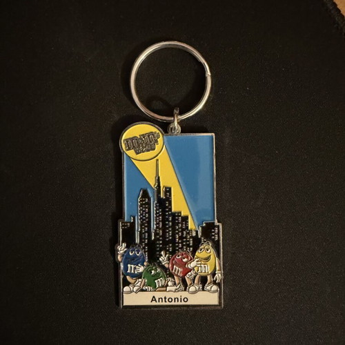M&M's World New York personalized Antonio keychain, like new