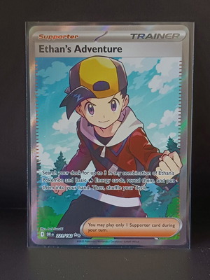 Ethan's Adventure Pokemon card like new (DRI 221) with sleeve and toploader