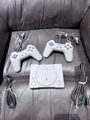 PlayStation 1 Mini used console with 2 controllers and HDMI cable