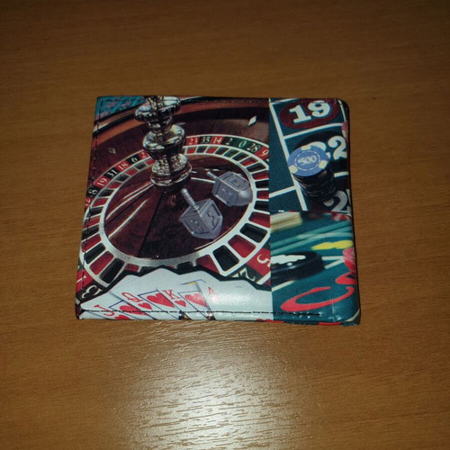 Casino wallet new with compartments for bills, coins, and cards