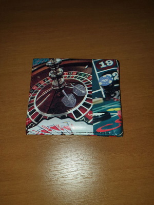 Casino wallet new with compartments for bills, coins, and cards