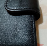 Vera Pelle leather men's wallet, black and brown